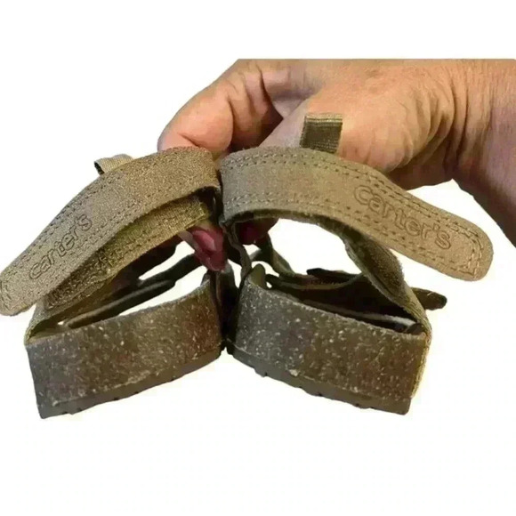 Carter’s Kids  Brown Faux Cork Sandals - Picture 3 of 6